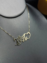 Load image into Gallery viewer, Name Necklace W/ Open Heart
