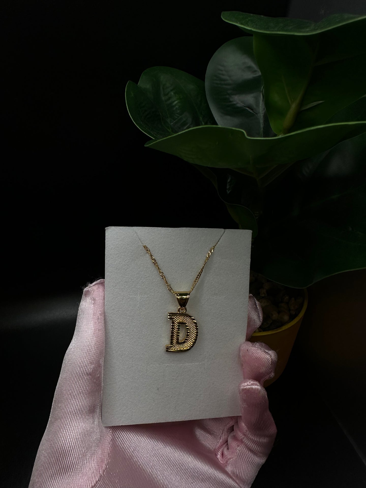 Gold Initial Pendant