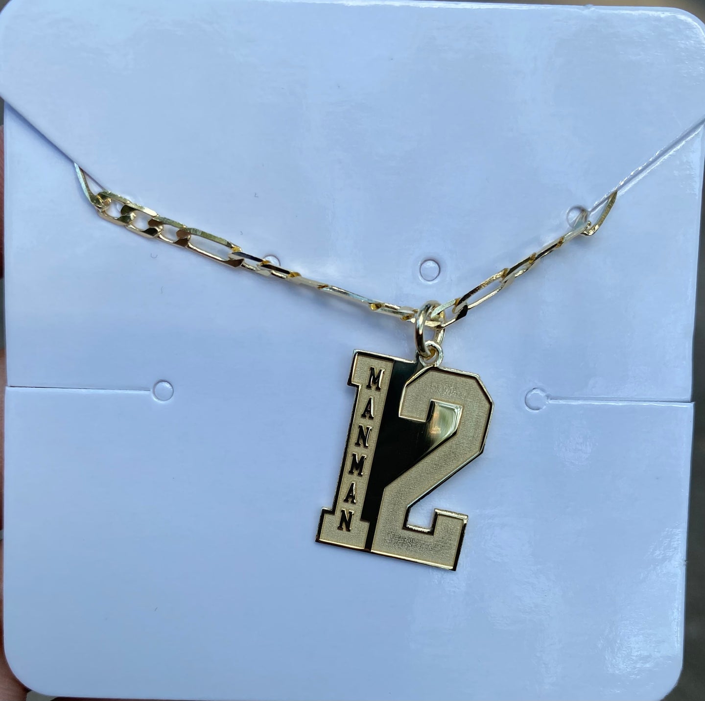 Name and Number Necklace