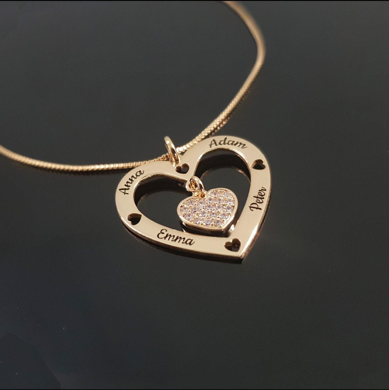 Zircon Heart Necklace