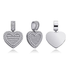 Load image into Gallery viewer, Icy Photo Heart Locket
