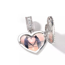 Load image into Gallery viewer, Icy Photo Heart Locket
