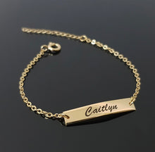 Load image into Gallery viewer, Bar Name Bracelet
