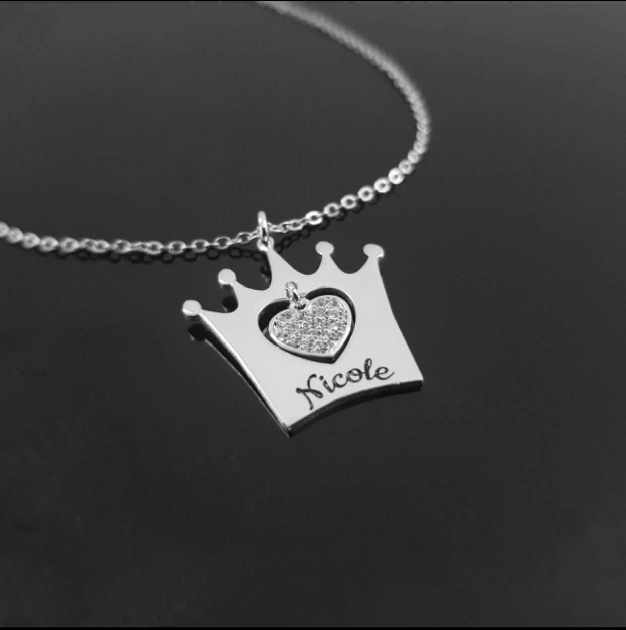 Crown w/ Zircon Heart