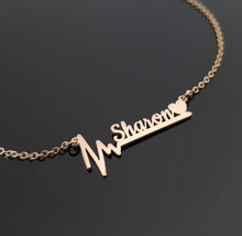 Load image into Gallery viewer, Heartbeat Name Necklace
