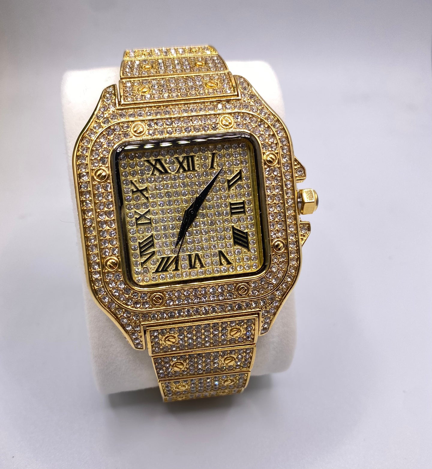 Gold Square Face Watch