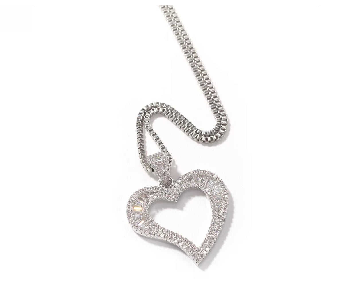 Abstract Heart Necklace